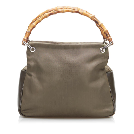Gucci Bamboo Nylon Handbag (SHG-35080)