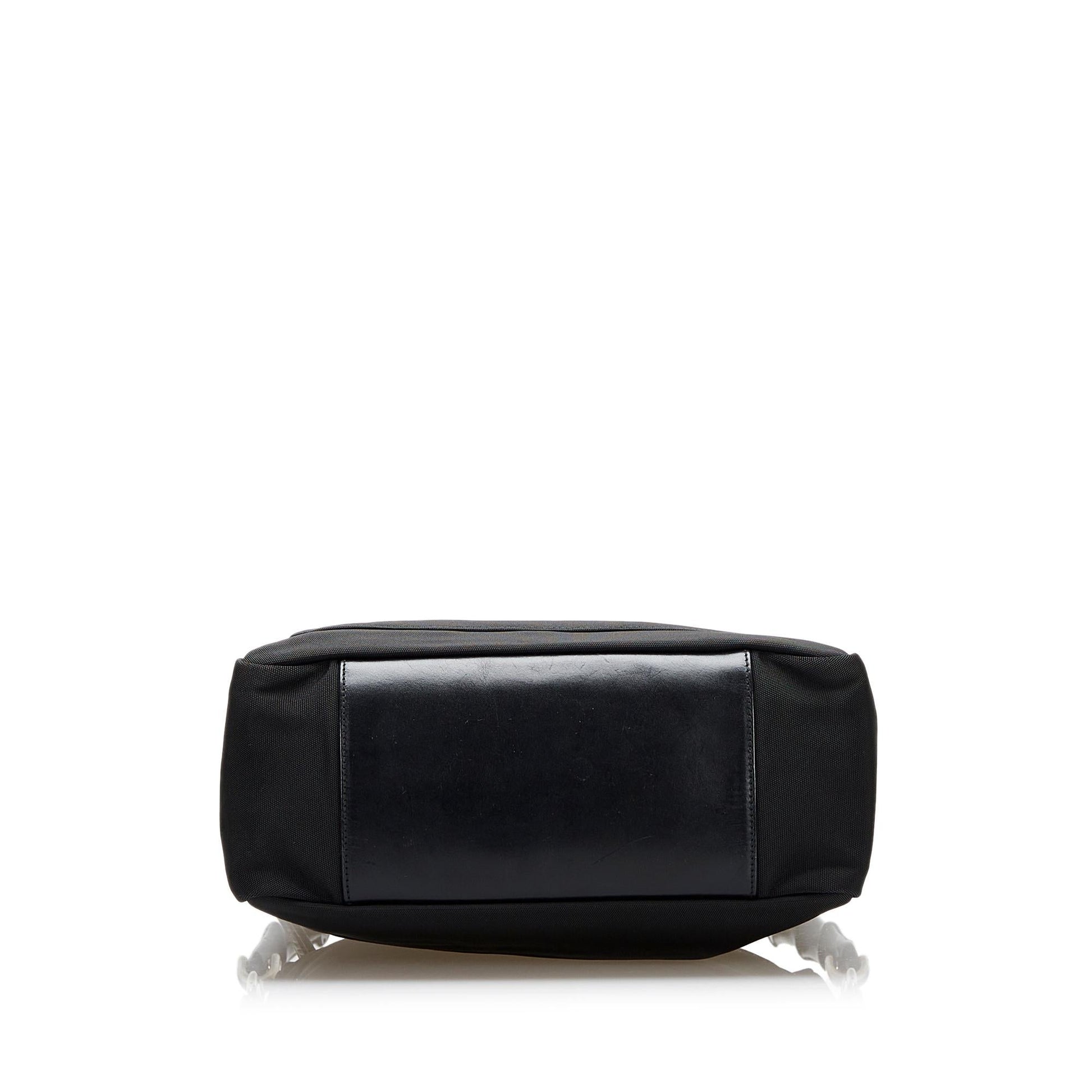 Gucci Bamboo Nylon Satchel (SHG-36702)