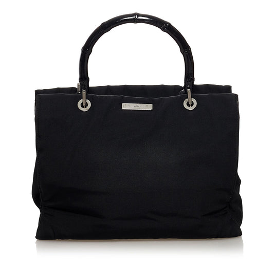 Gucci Bamboo Nylon Satchel (SHG-TotpRg)