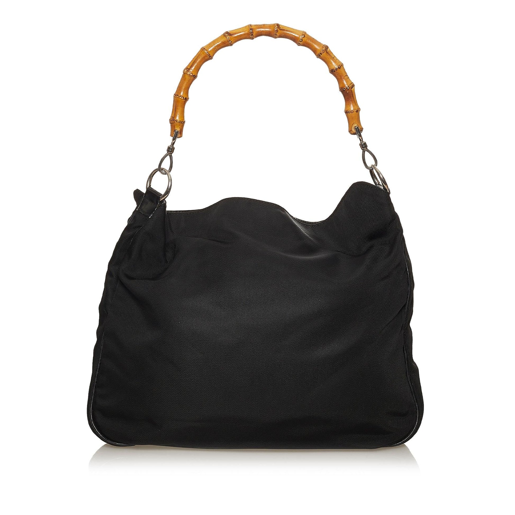 Gucci Bamboo Nylon Satchel (SHG-fSqu3W)