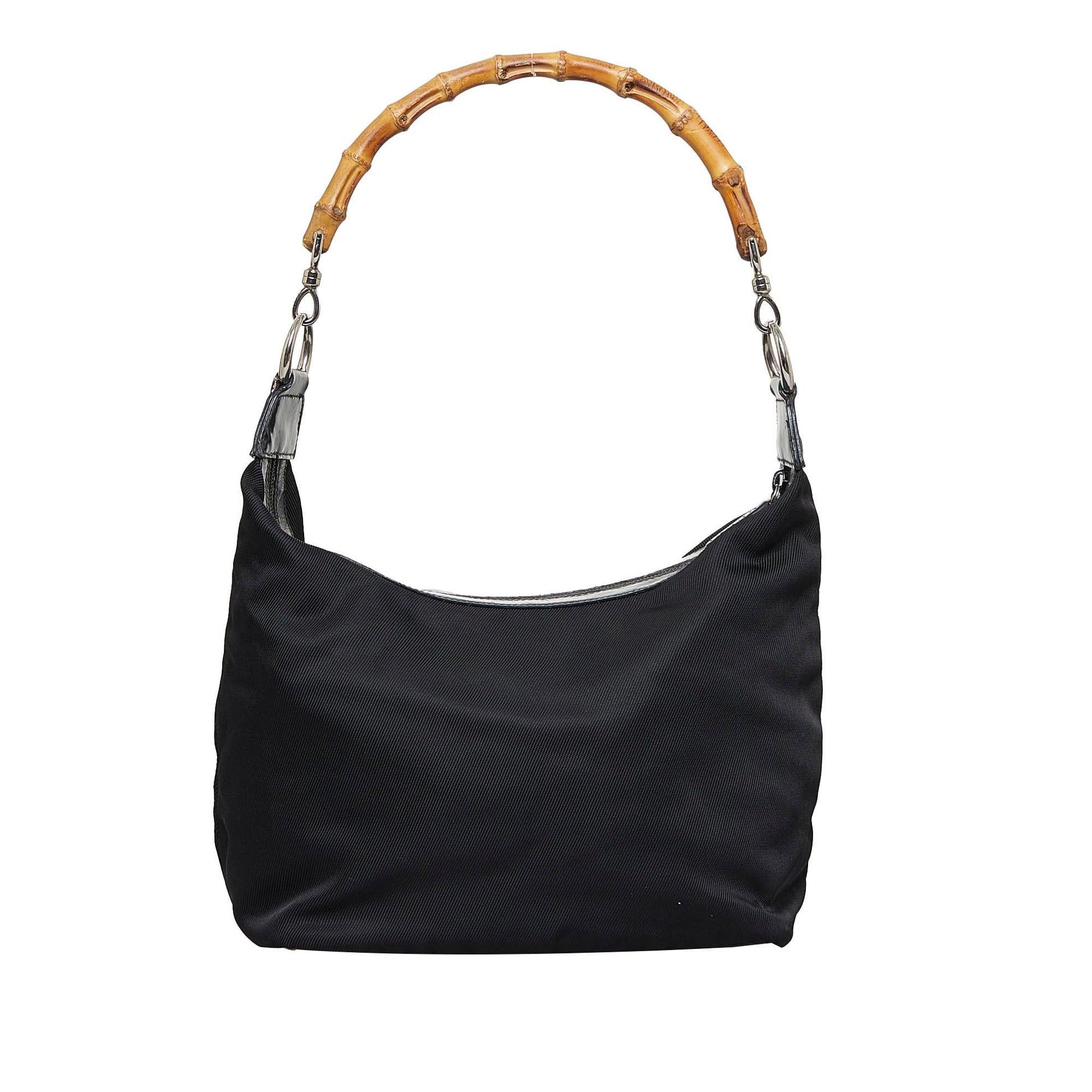 Gucci Bamboo Nylon Shoulder Bag (SHG-d4KAgE)