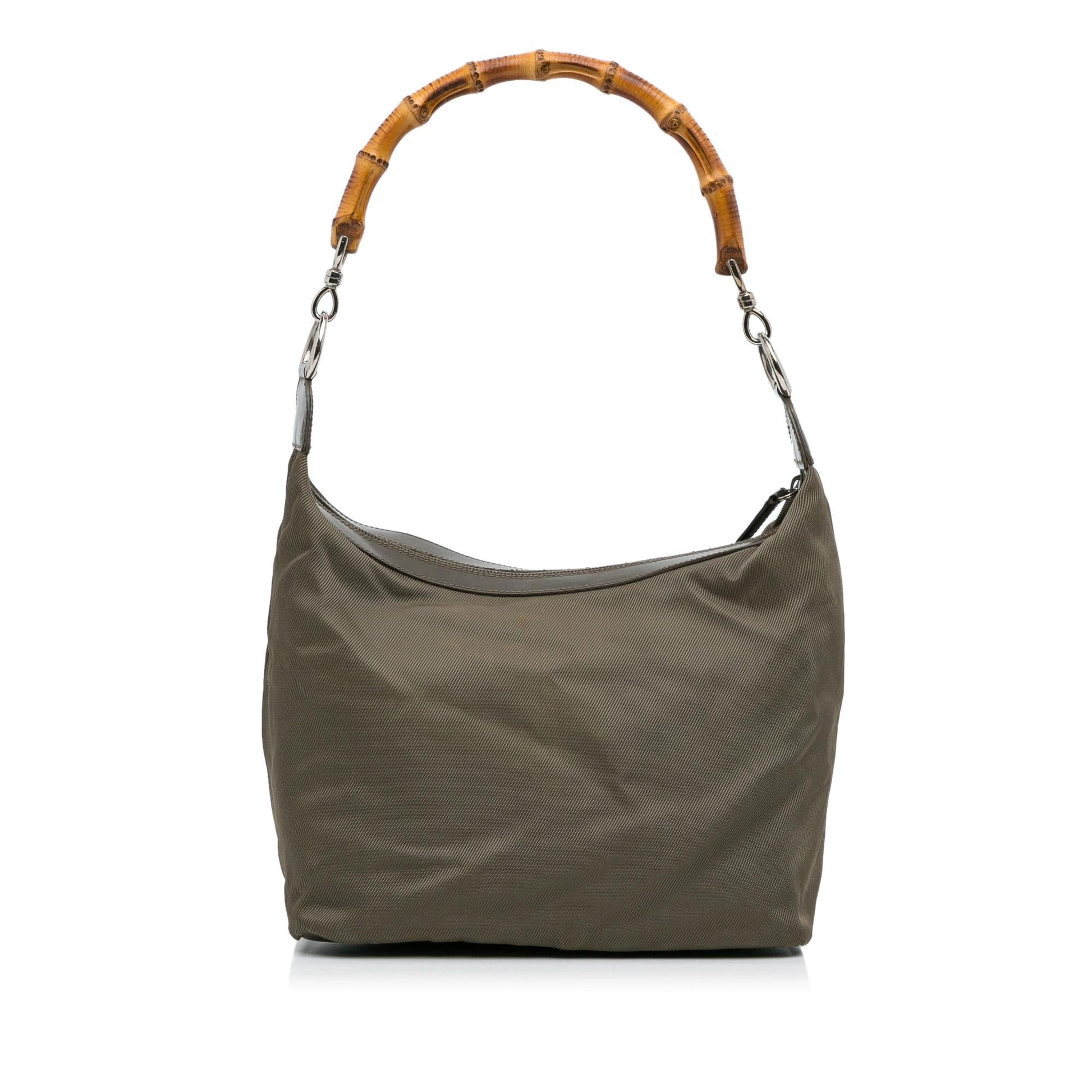Gucci Bamboo Nylon Shoulder Bag (SHG-vluyZY)