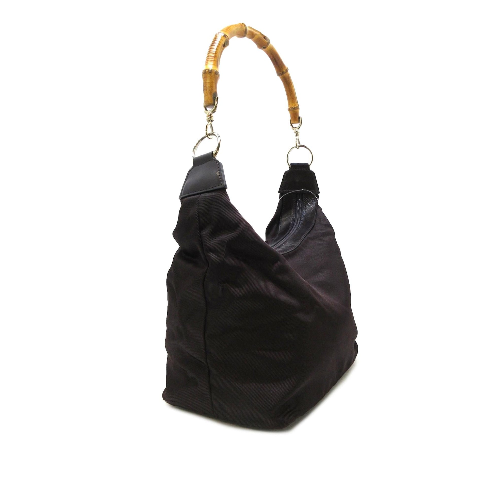 Gucci Bamboo Nylon Shoulder Bag (SHG-)