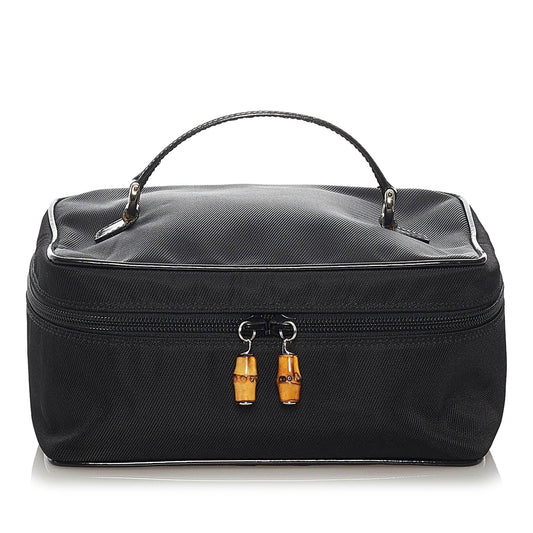 Gucci Bamboo Leather Nylon Handbag Style 2