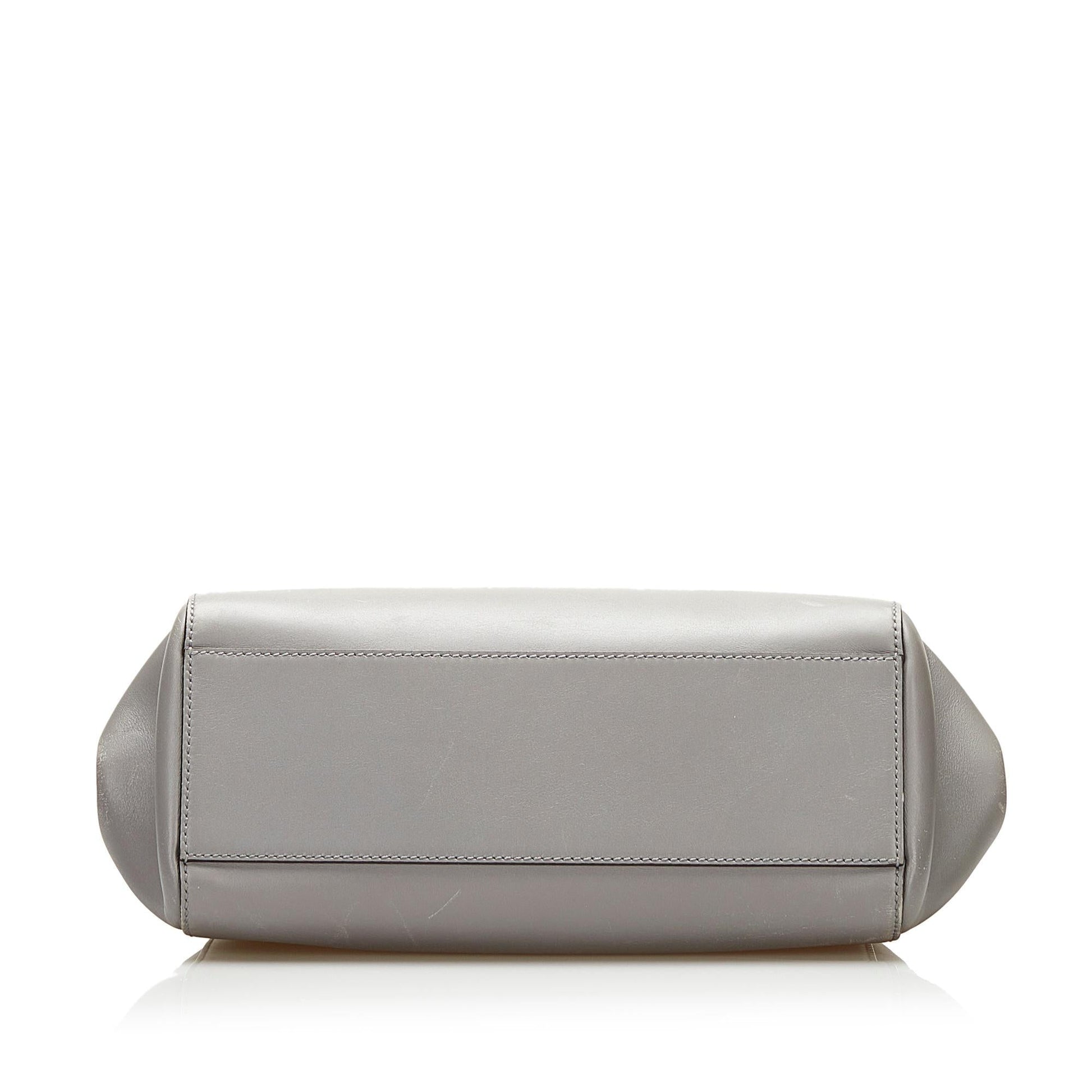 Gucci Bamboo Nymphaea Leather Satchel (SHG-35575)