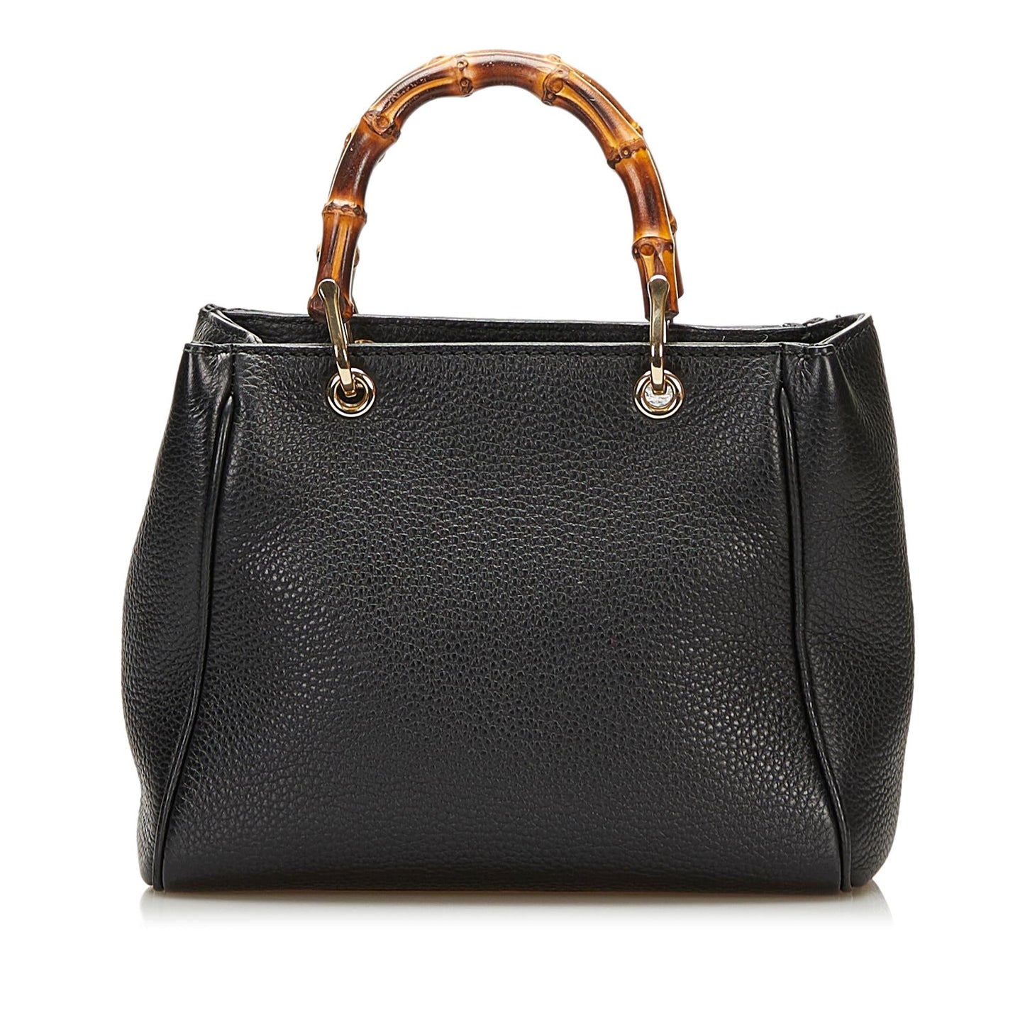 Gucci Bamboo Shopper Leather Handbag (SHG-35966)