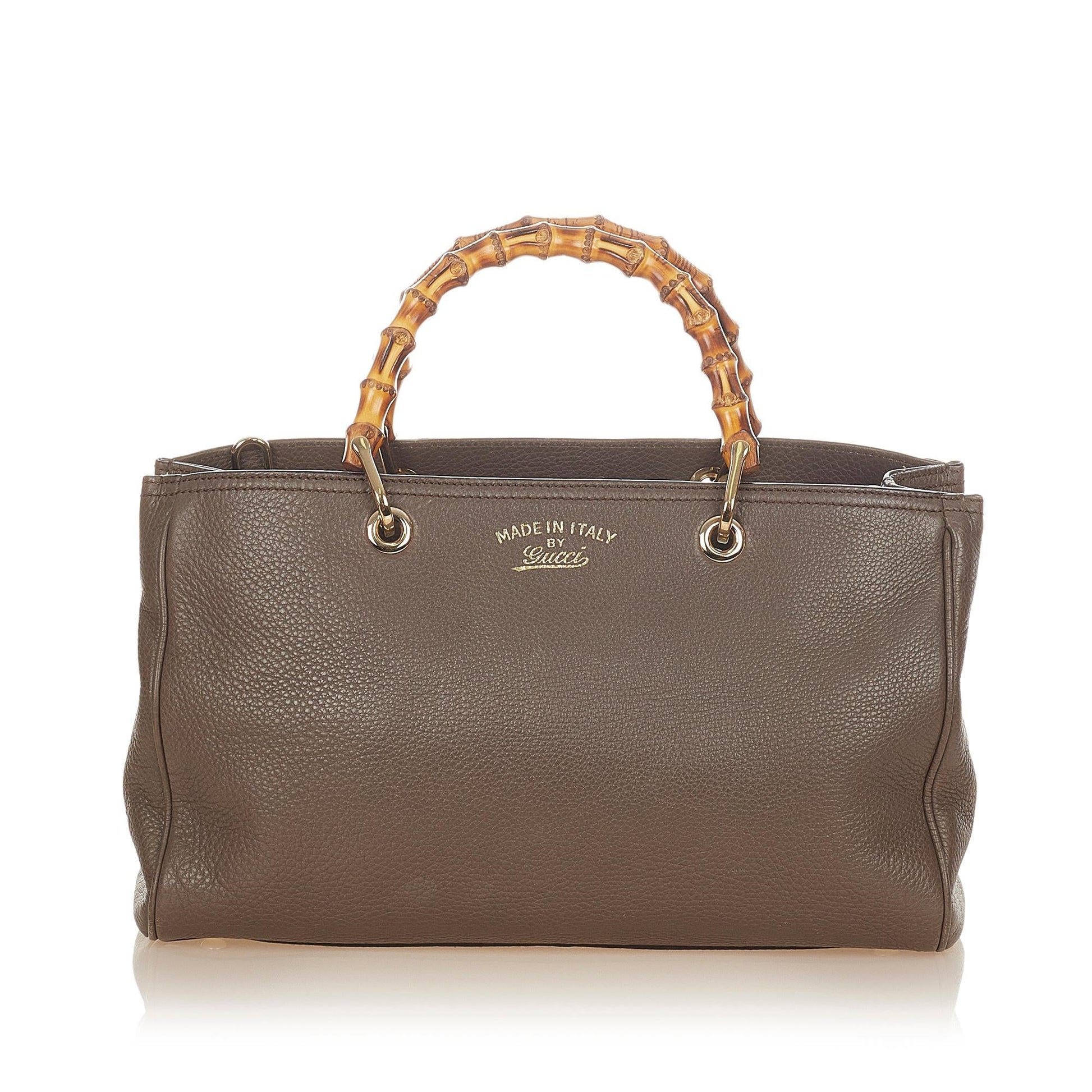 Gucci Bamboo Leather Tote Style 18