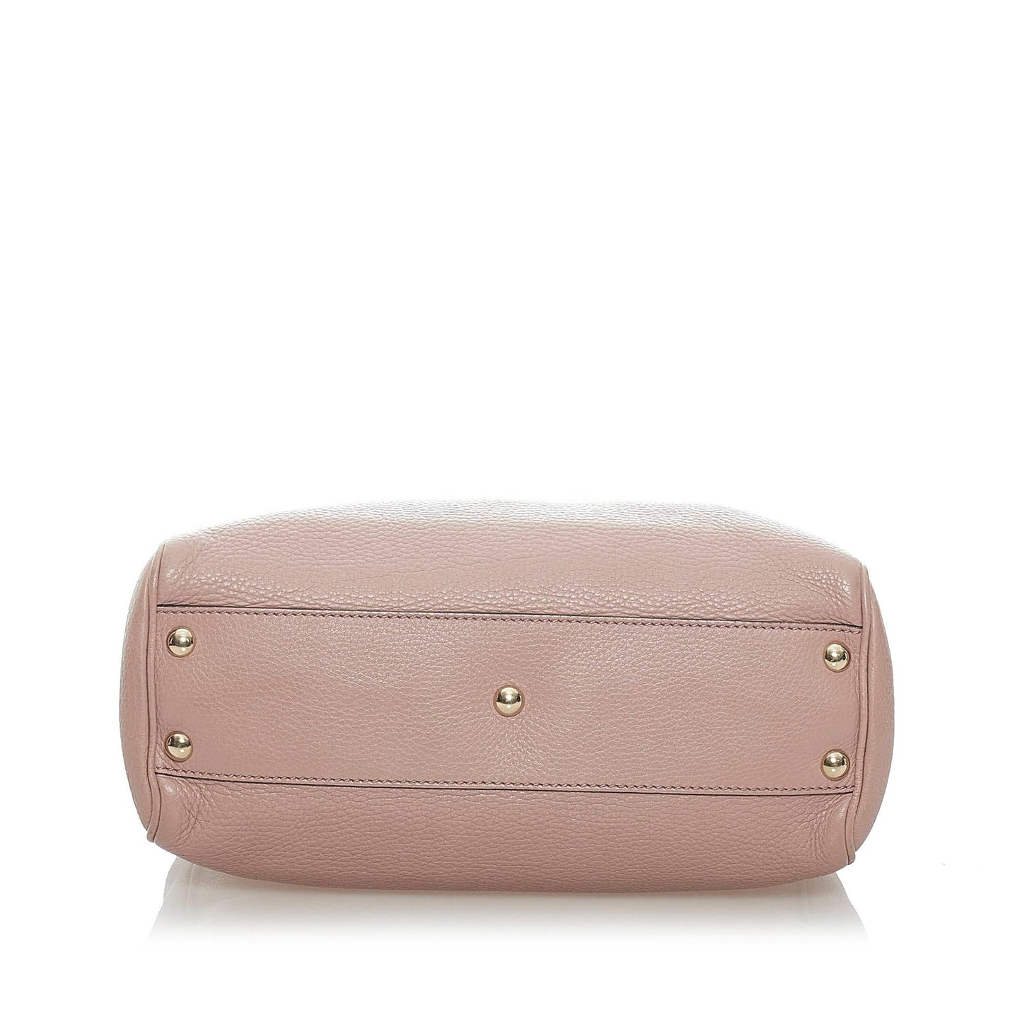 Gucci Bamboo Shopper Leather Satchel (SHG-34682)