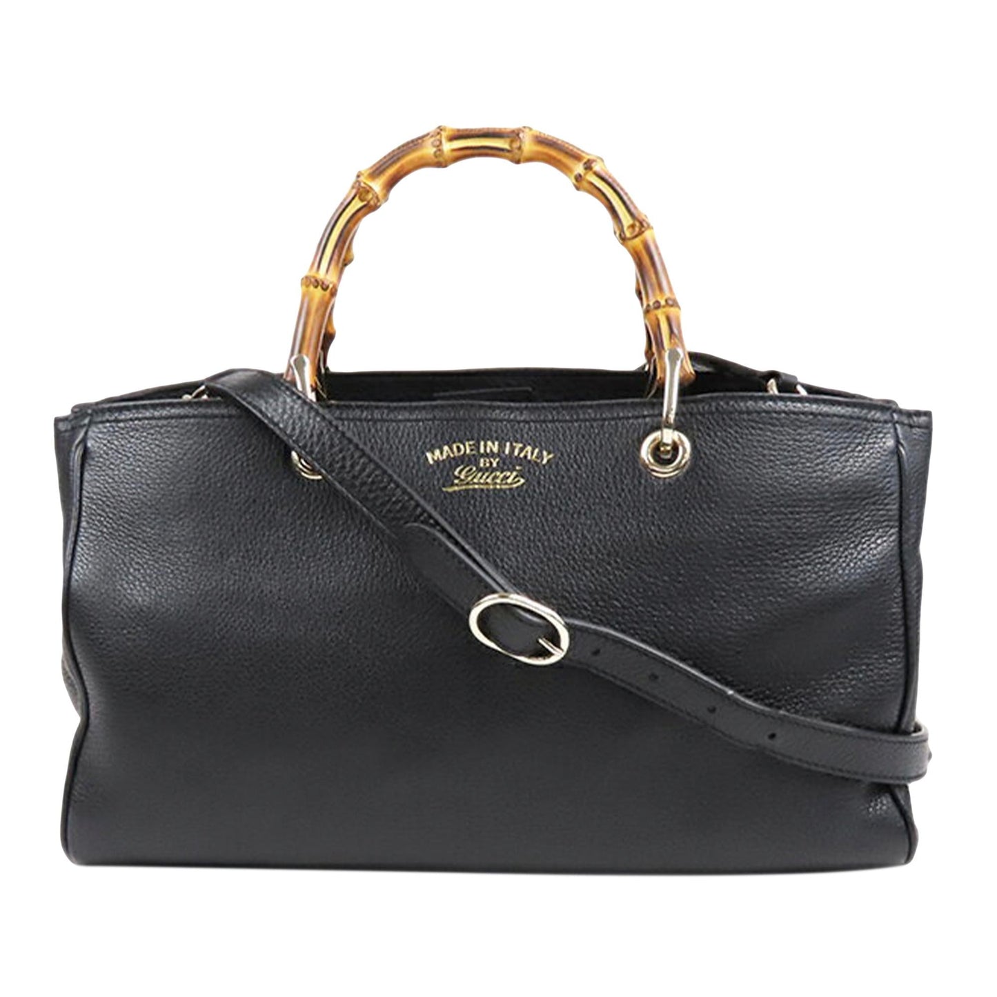 Gucci Bamboo Shopper Leather Satchel (SHG-34958)