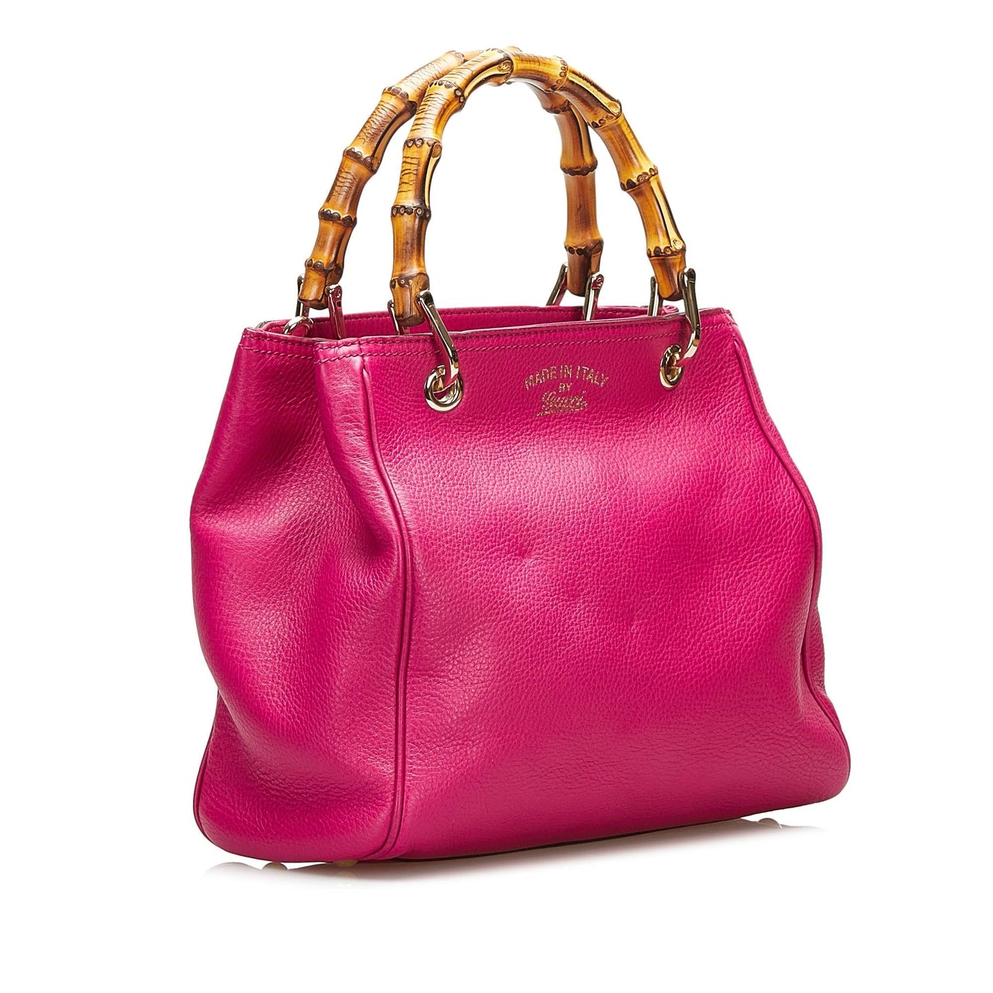 Gucci Bamboo Shopper Leather Satchel (SHG-35955)