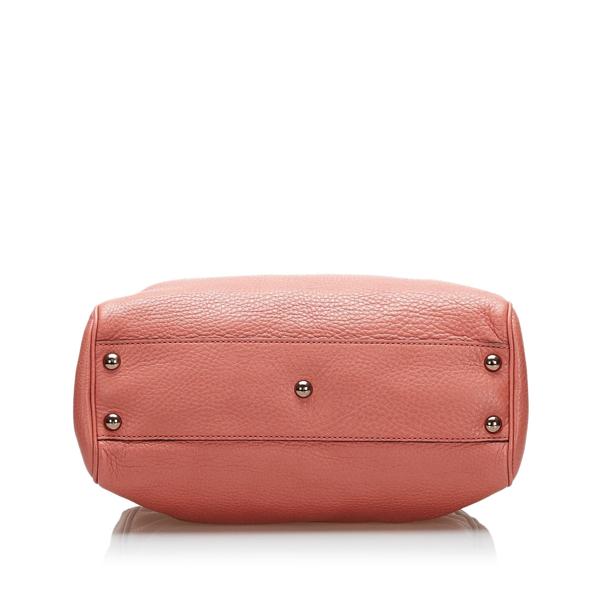 Gucci Bamboo Shopper Leather Satchel (SHG-36701)