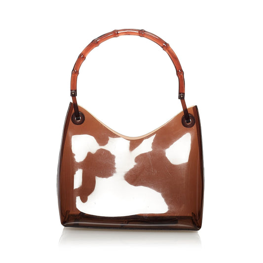 Gucci Bamboo Vinyl Handbag (SHG-32288)