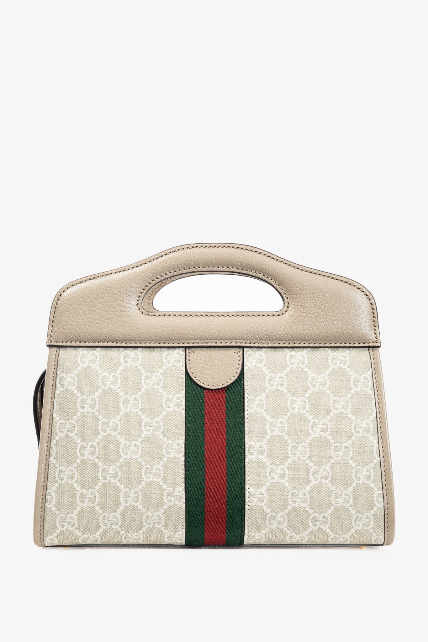Gucci Monogram Chain Leather Tote