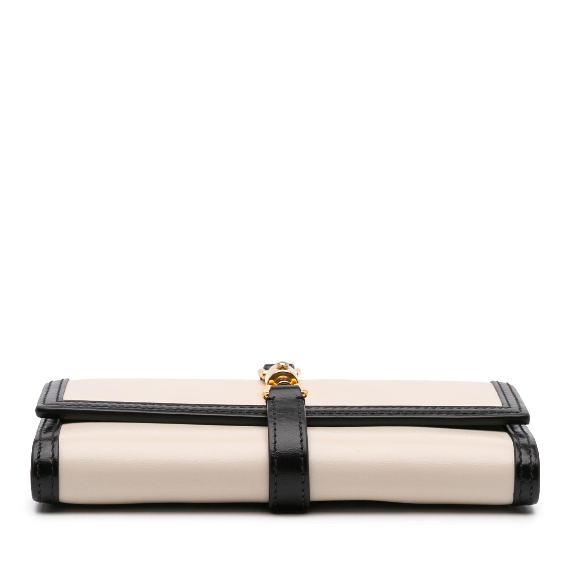 Gucci Bicolor Calfskin Jackie 1961 Wallet On Chain