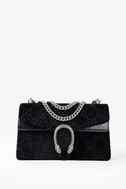 Gucci Monogram Chain Leather Shoulder Bag