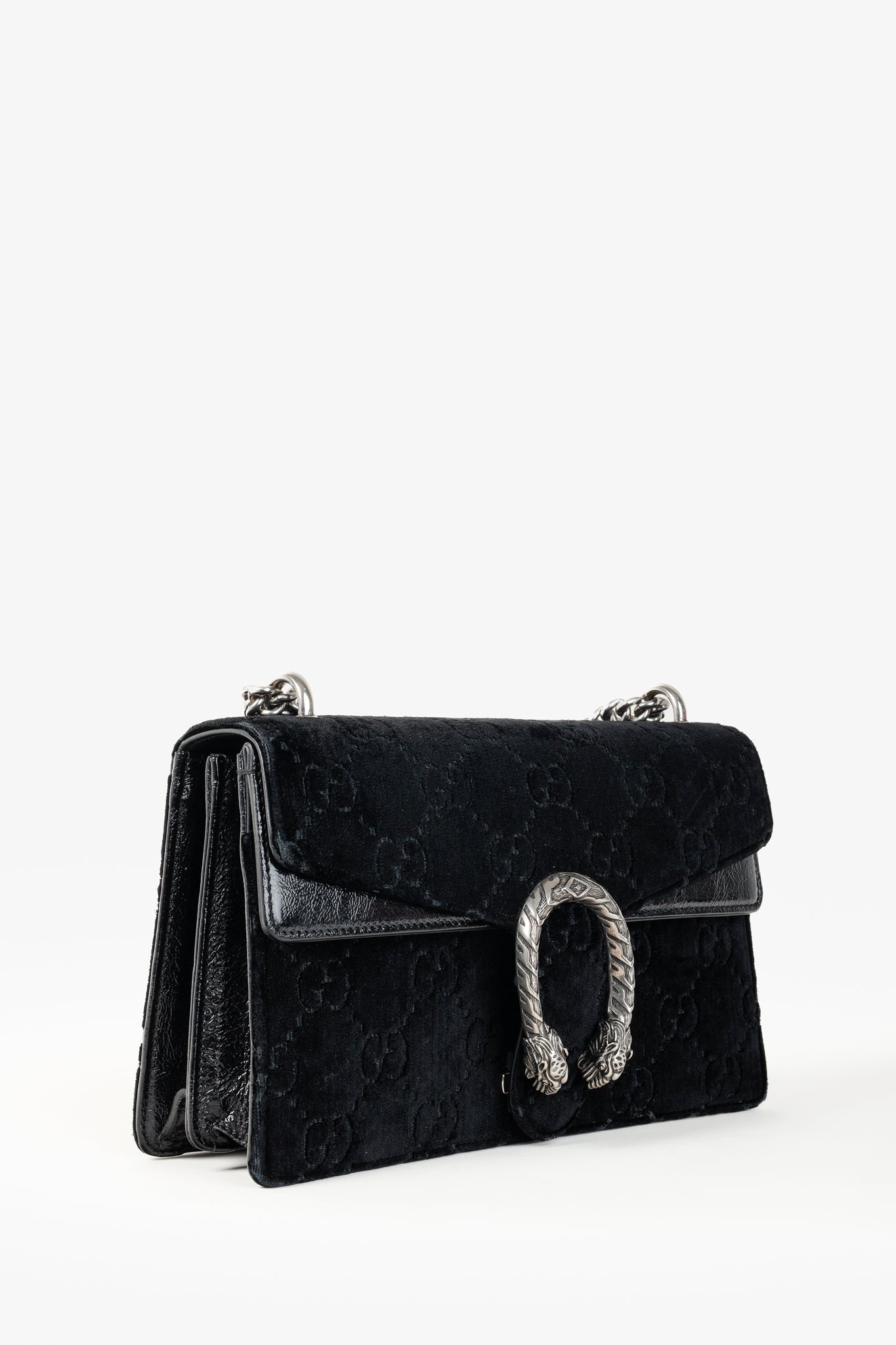 Gucci Monogram Chain Leather Shoulder Bag