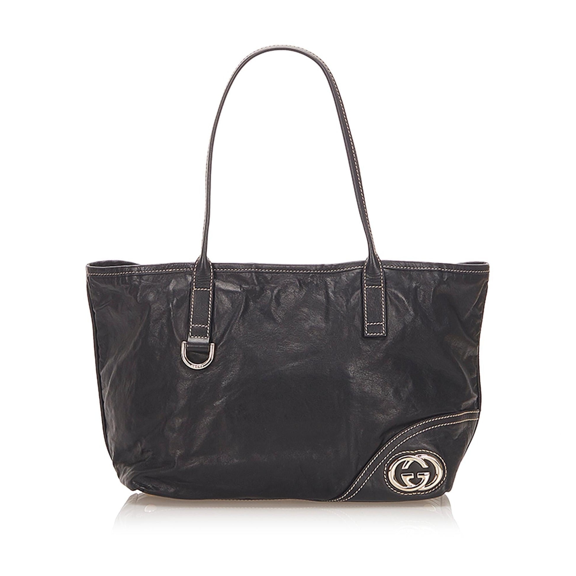 Gucci Leather Monogram Tote Style 3