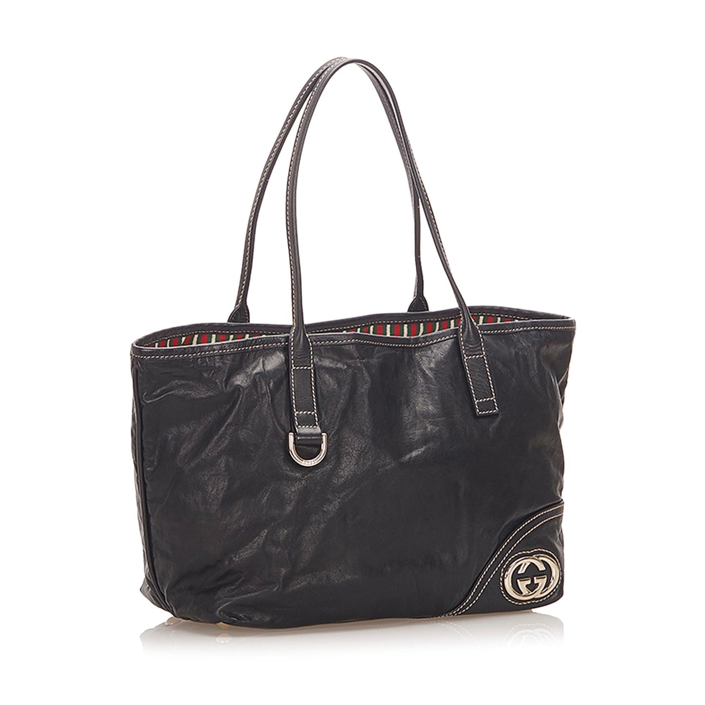 Gucci Leather Monogram Tote Style 3