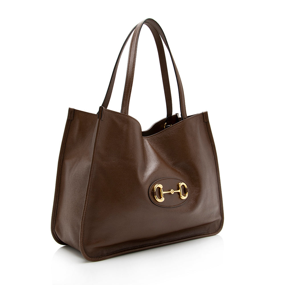 Gucci Horsebit Calfskin Tote