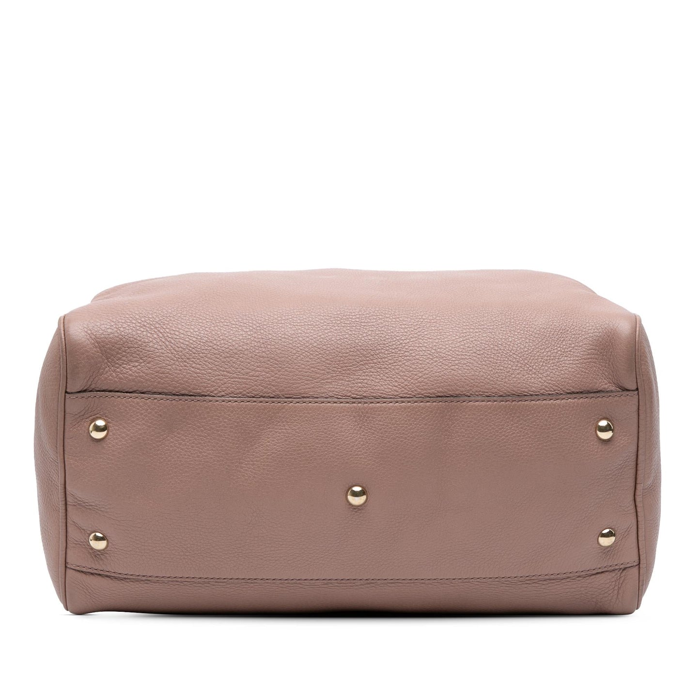 Gucci Calfskin Bamboo Shopper Boston Bag