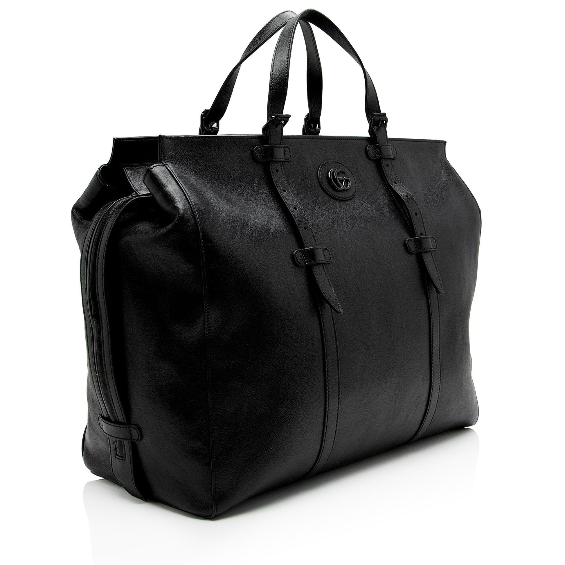 Gucci Calfskin GG Marmont Monochrome Large Tote (SHF-sBw4Ey)