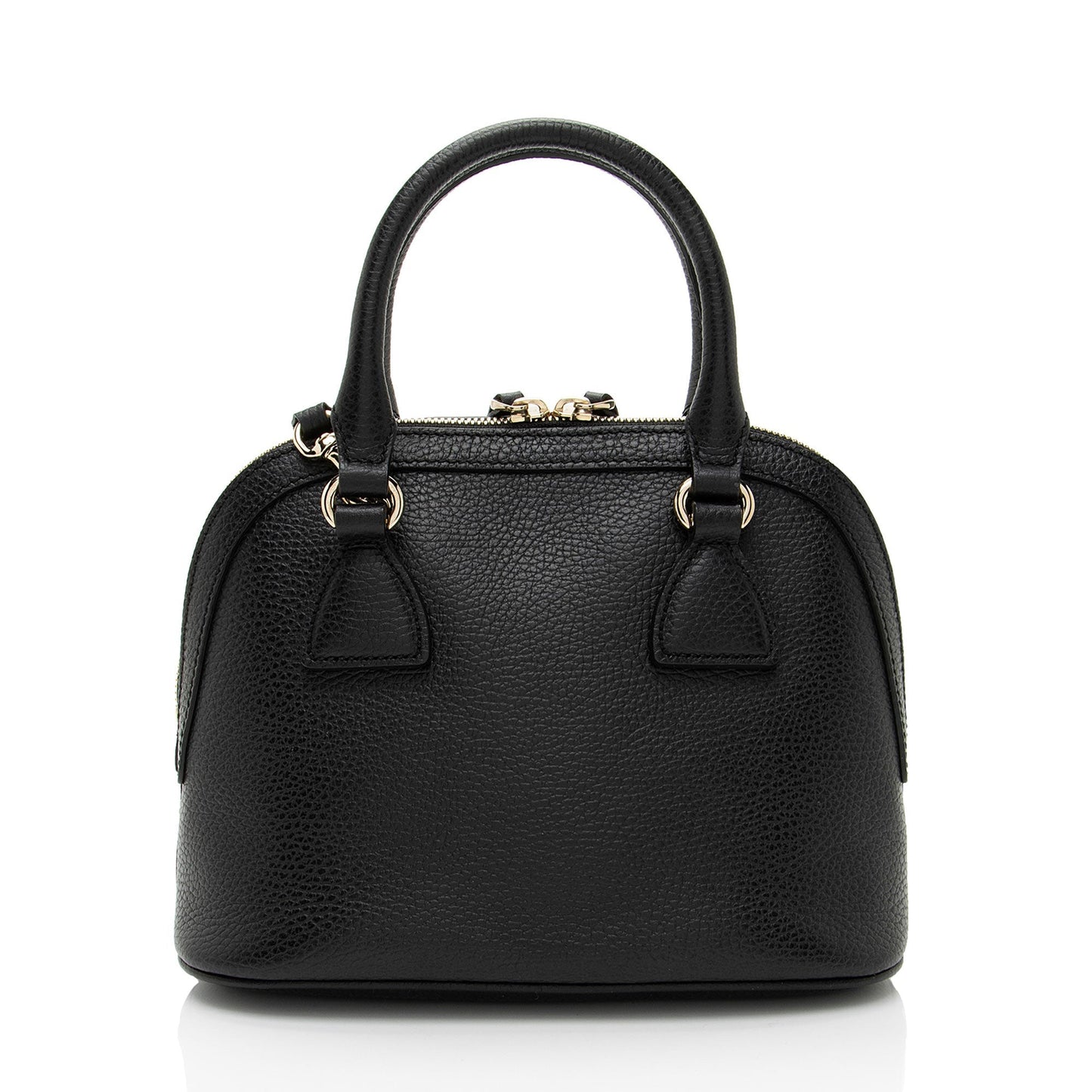 Gucci Leather GG Charm Dome Small Satchel