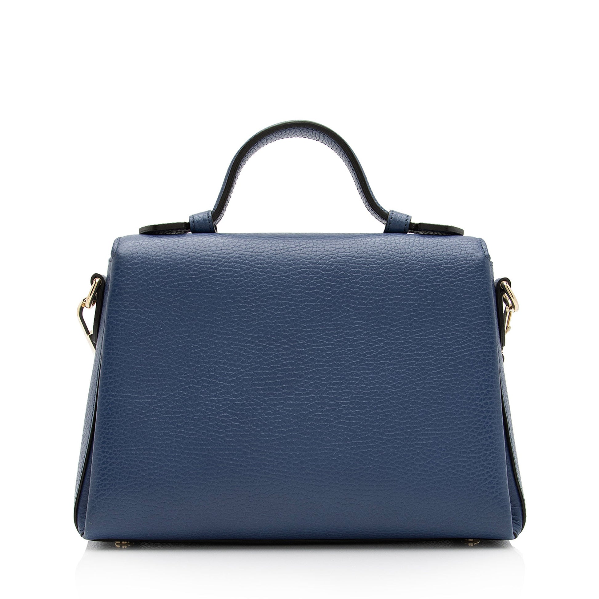 Gucci Calfskin Interlocking G Top Handle Small Shoulder Bag (SHF-2x4YHi)