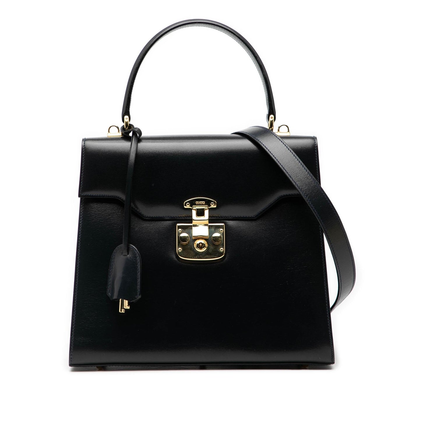 Gucci Calfskin Lock Satchel