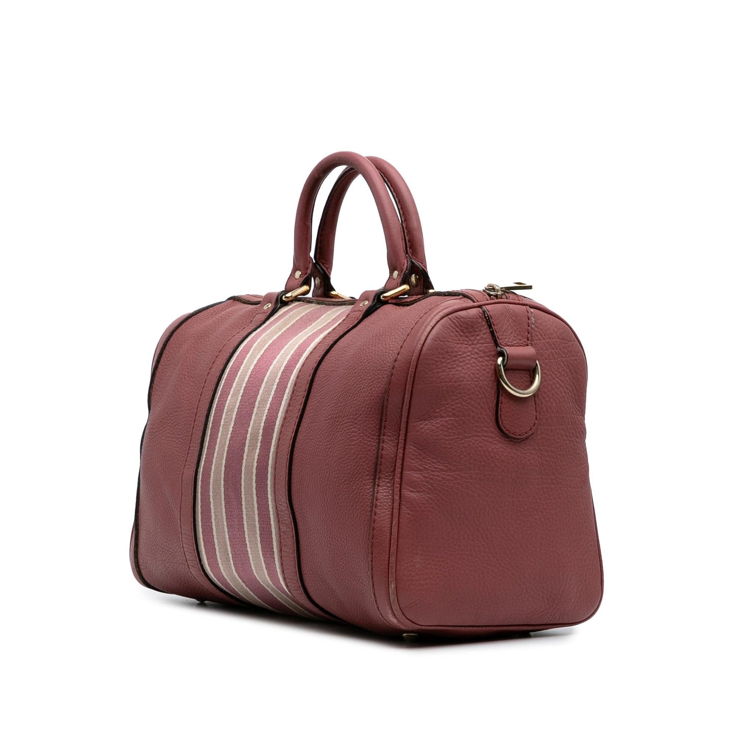 Gucci Calfskin Web Joy Boston Bag