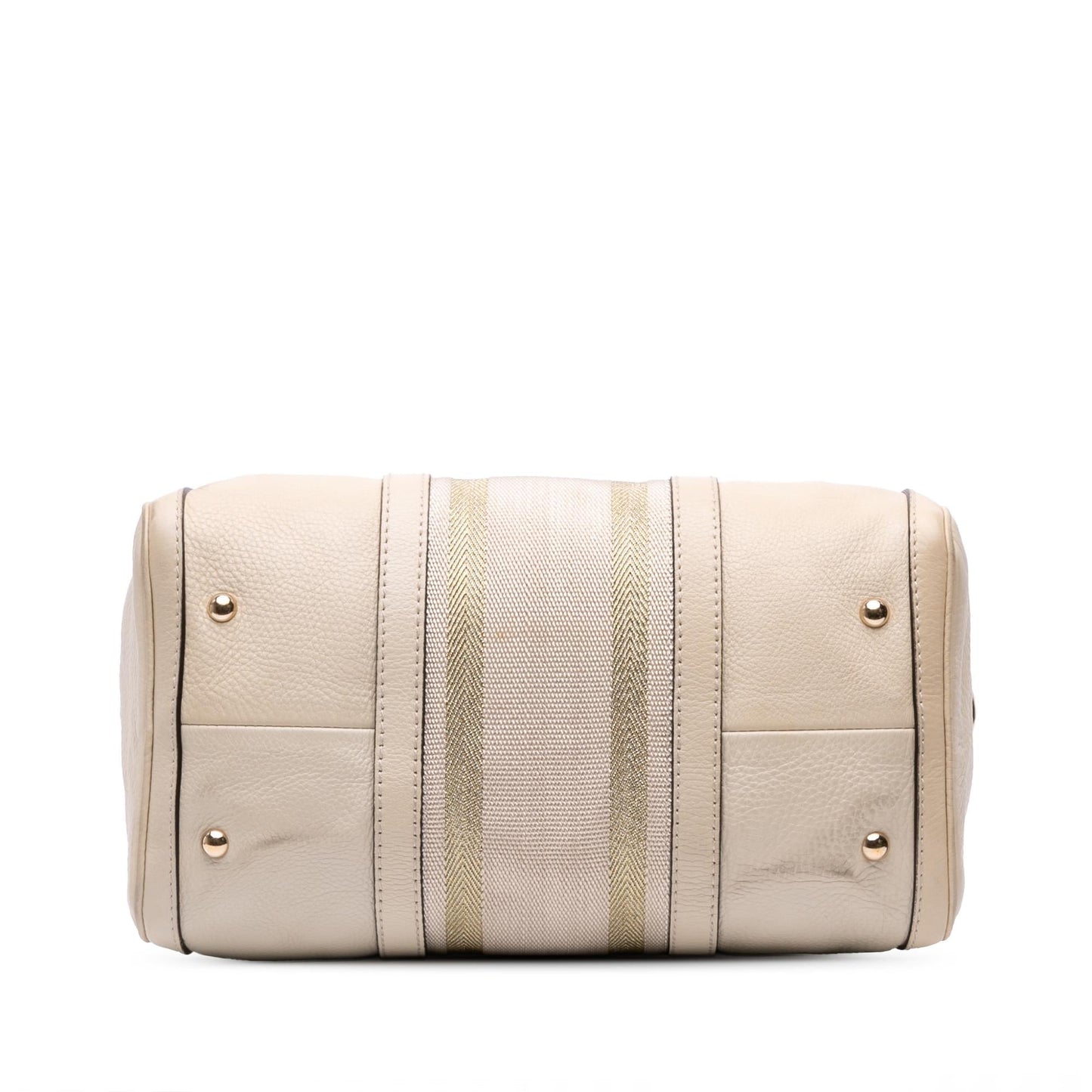 Gucci Calfskin Web Joy Boston Bag