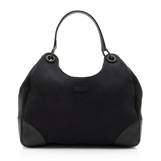 Gucci Canvas Guccissima Leather Colbert Hobo (SHF-CpDvCj)