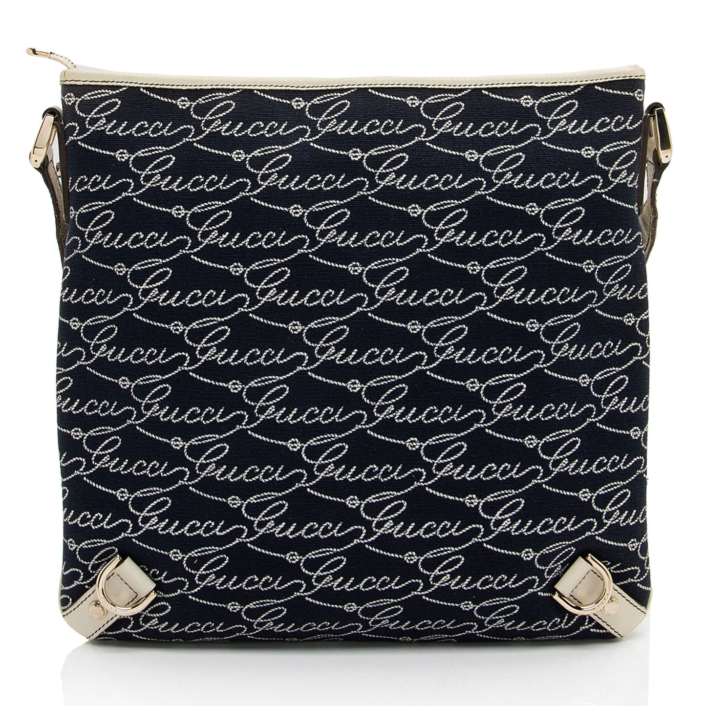 Gucci Canvas Lasso Script Abbey Messenger (SHF-coBFi9)