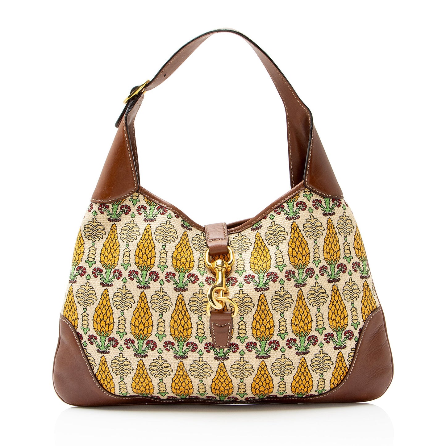Gucci Canvas Pineapple Jackie Hobo