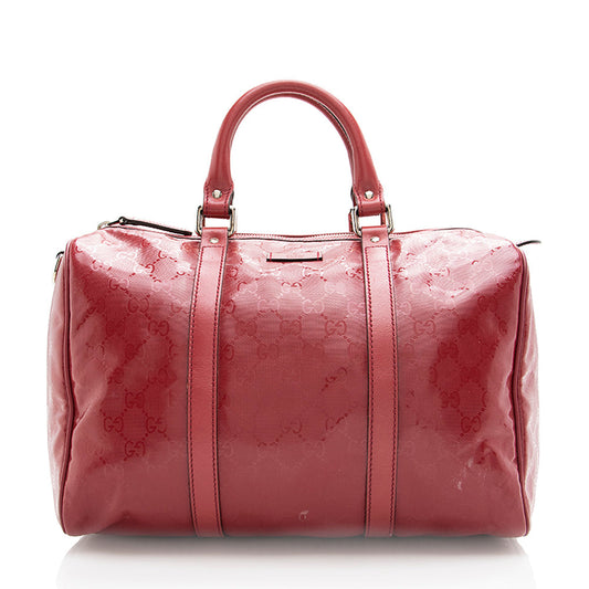 Gucci Boston Leather Canvas Boston Bag Style 4