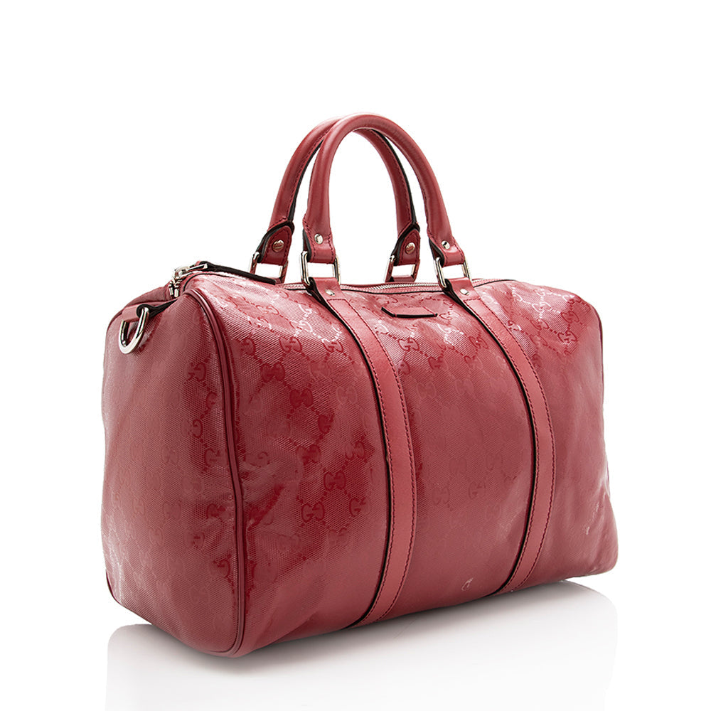Gucci Boston Leather Canvas Boston Bag Style 4