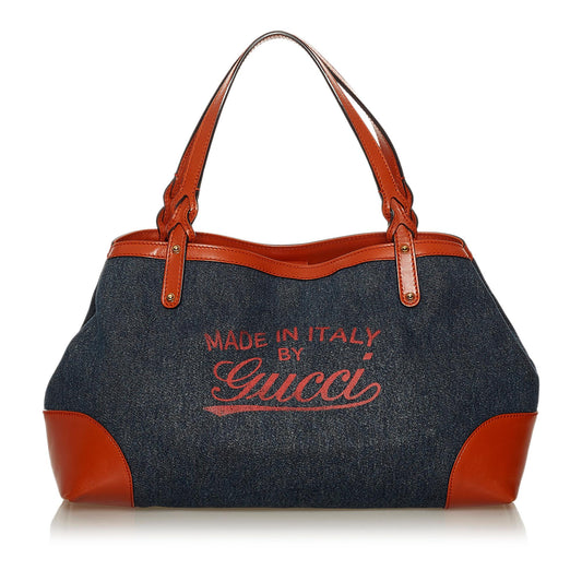 Gucci Craft Denim Tote Bag (SHG-29336)