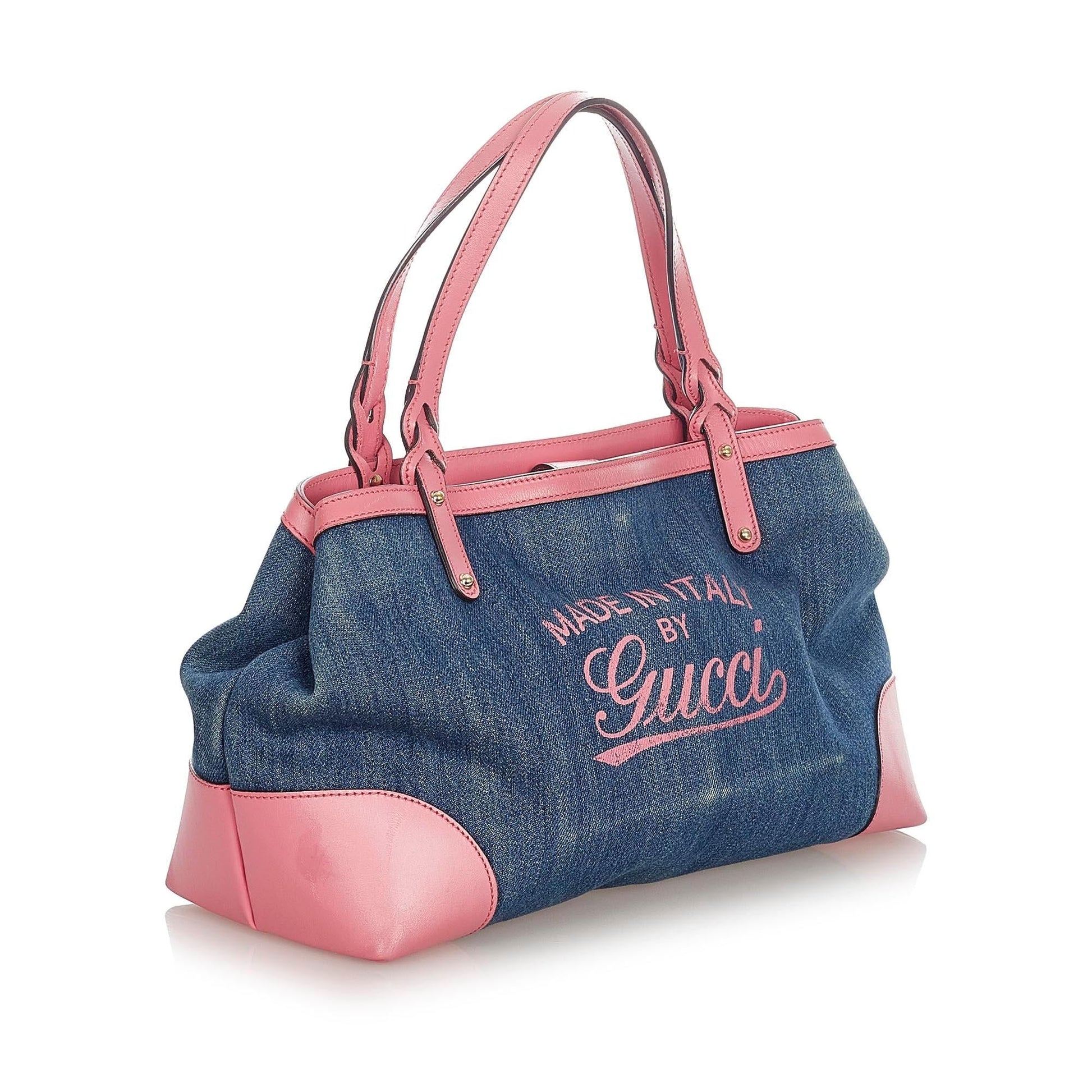 Gucci Craft Denim Tote Bag (SHG-kt80H9)