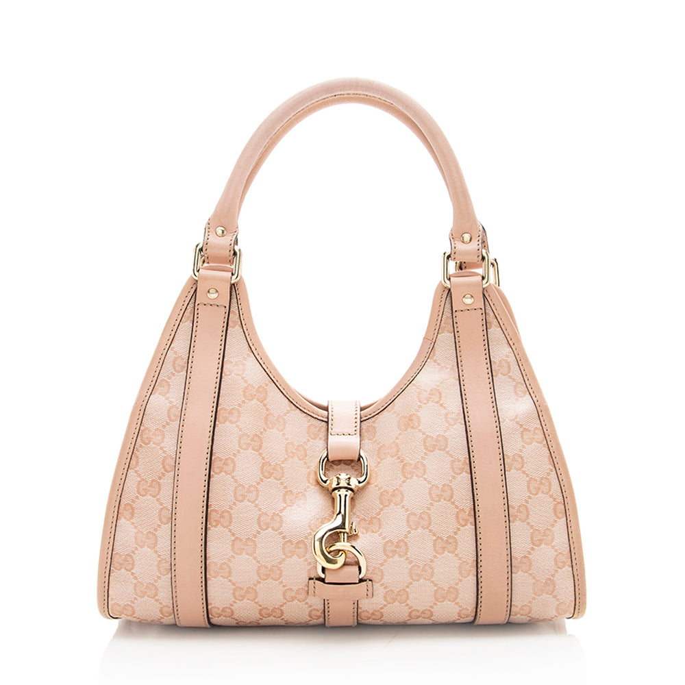 Gucci Joy Leather Canvas Shoulder Bag
