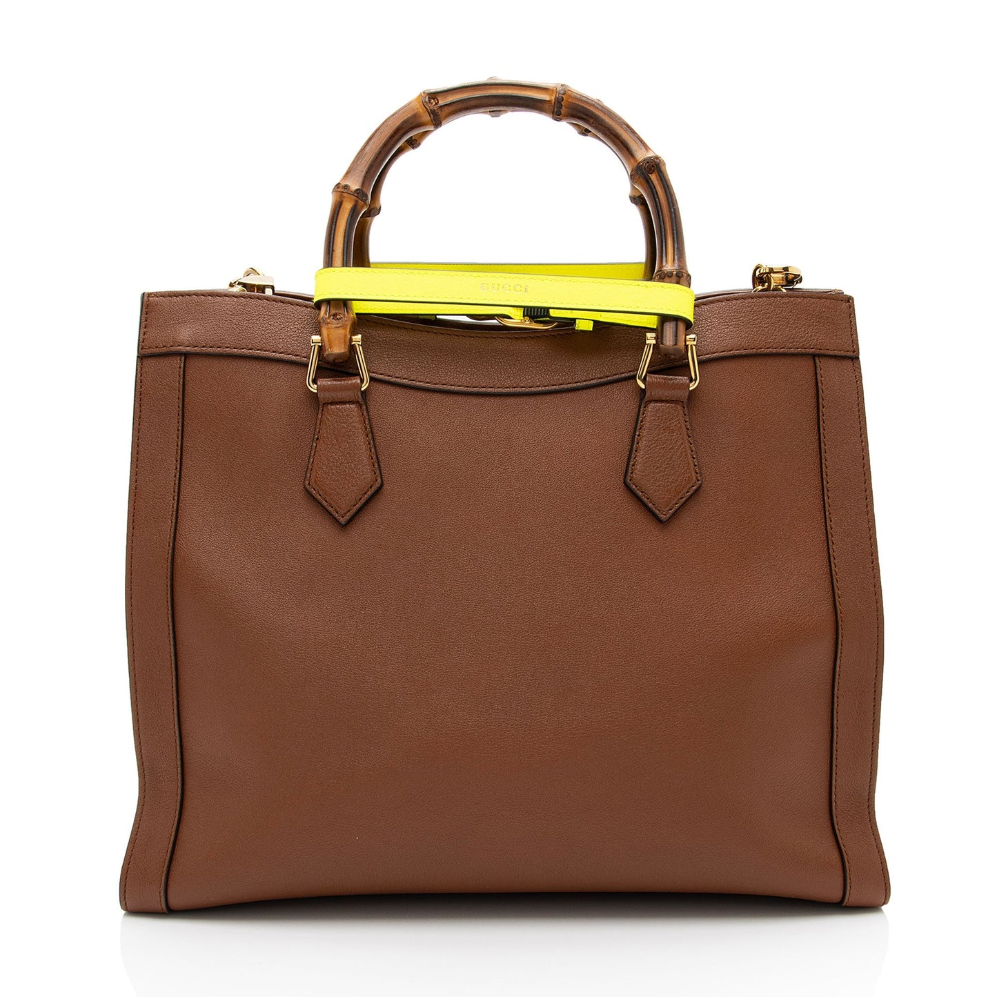 Gucci Cuir Leather Diana Medium Tote