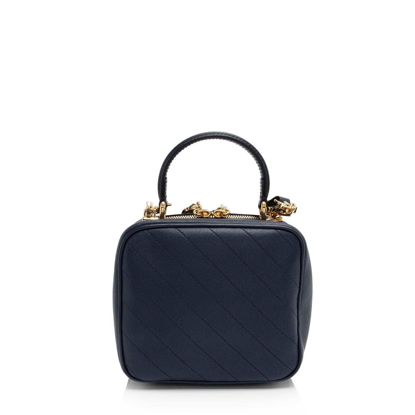 Gucci Diagonal Stitched Calfskin Blondie Top Handle (SHF-XClOQA)