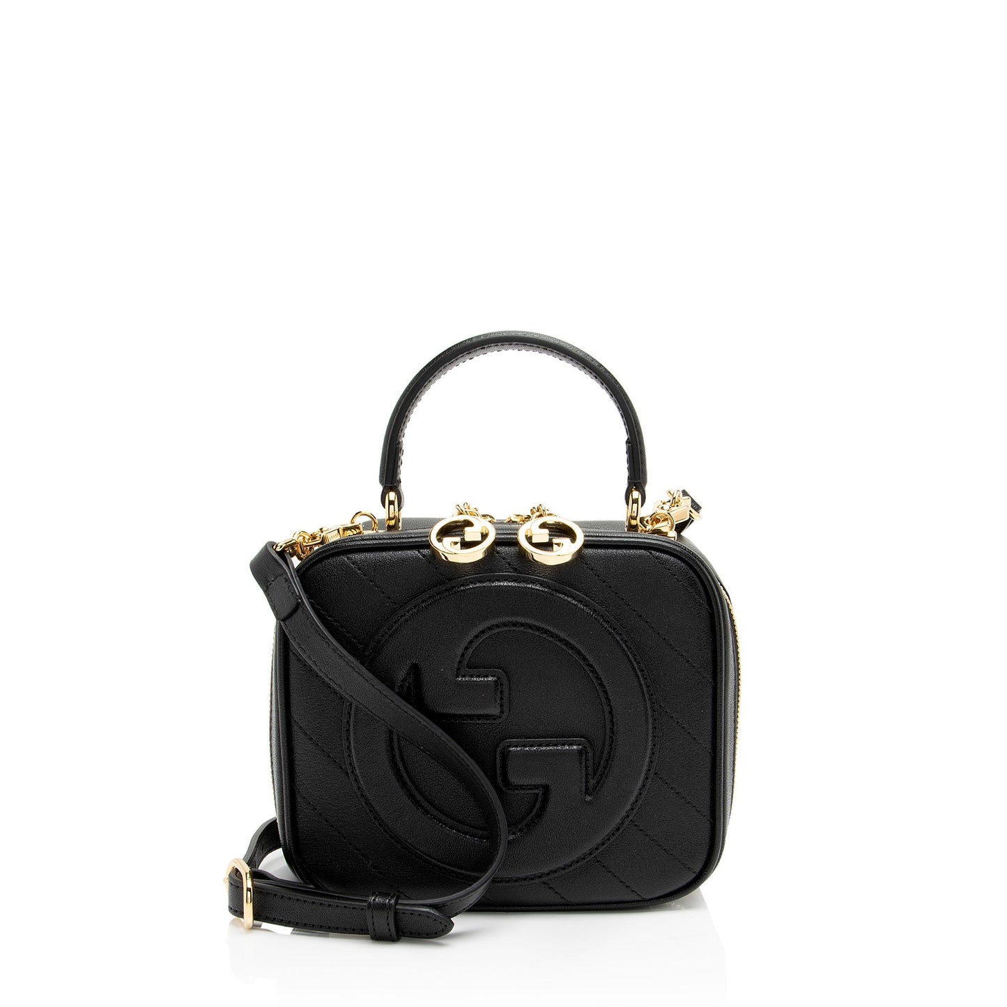 Gucci Diagonal Stitched Calfskin Blondie Top Handle