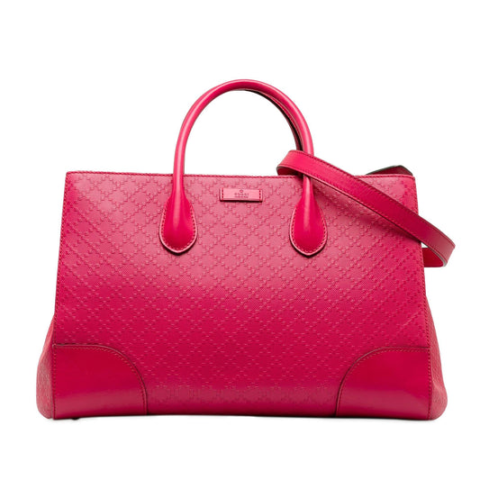 Gucci Diamante Bright Leather Satchel (SHG-pDINjv)