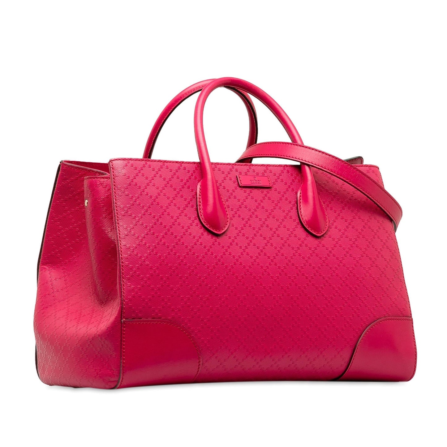 Gucci Diamante Bright Leather Satchel (SHG-pDINjv)