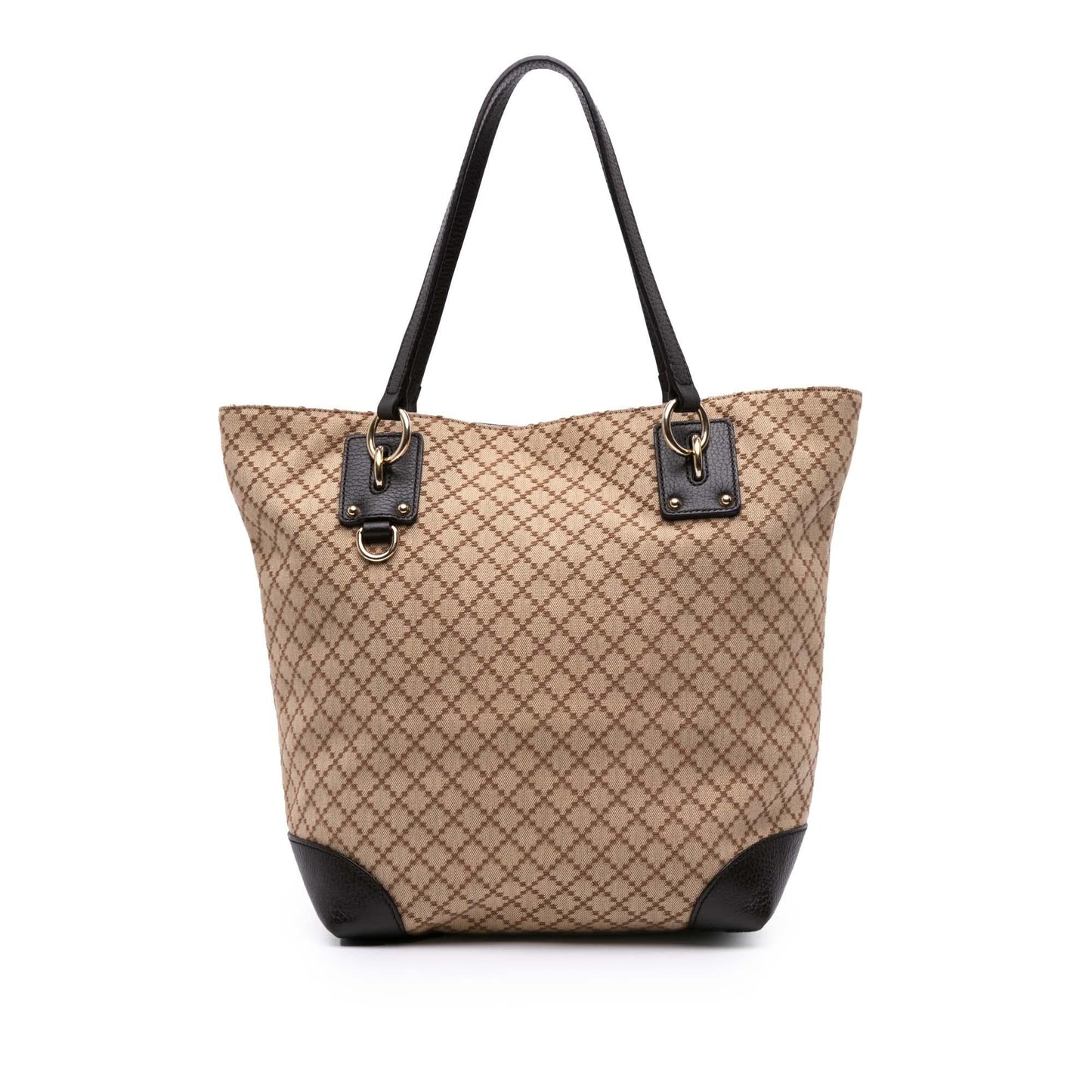 Gucci Diamante Canvas Vertical Charm Tote