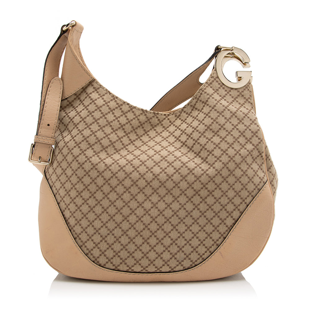 Gucci Leather Canvas Shoulder Bag Style 51