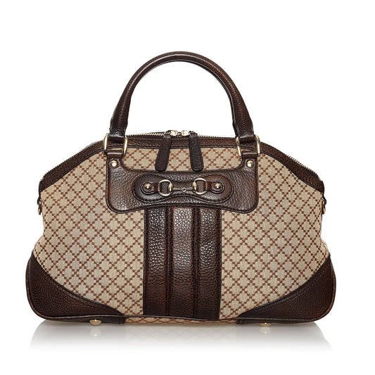 Gucci Diamante Horsebit Catherine Satchel (SHG-30017)