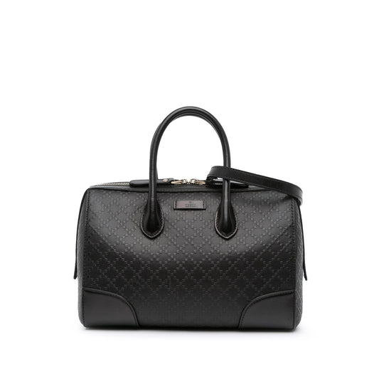 Gucci Diamante Leather Boston Bag