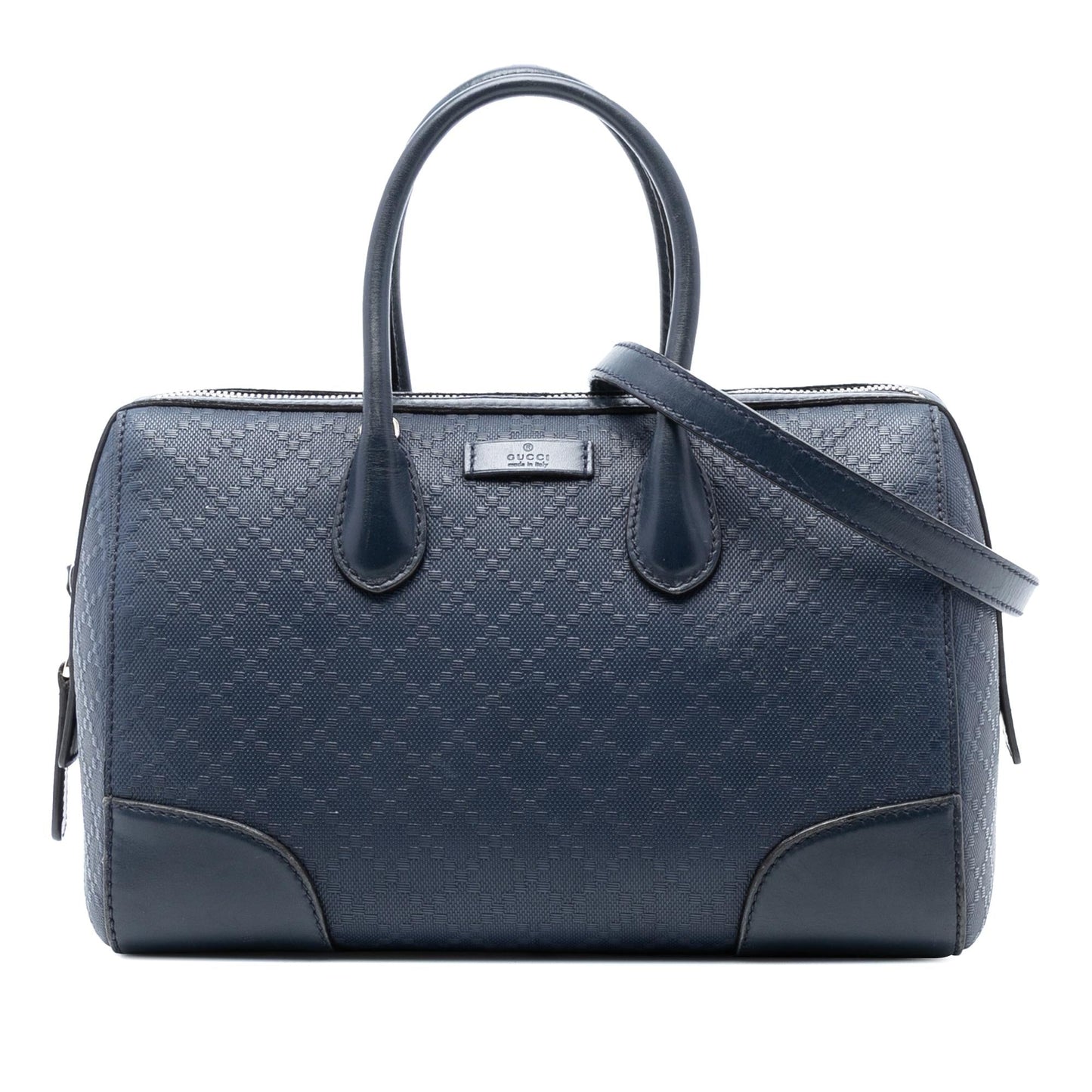 Gucci Diamante Leather Boston Bag