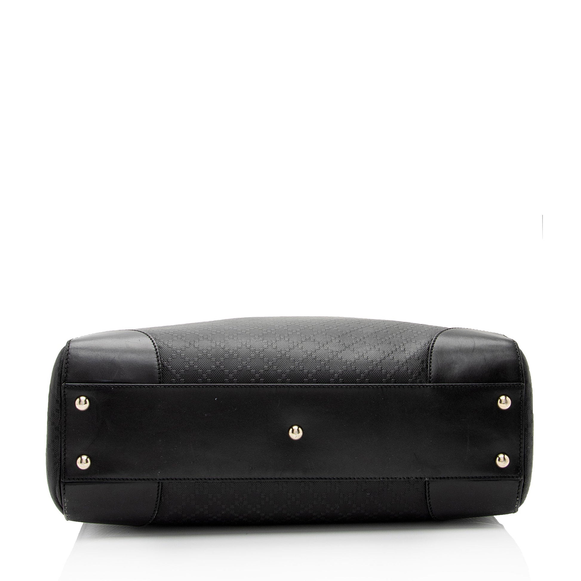 Gucci Diamante Leather Bright Medium Tote (SHF-wVVyJu)