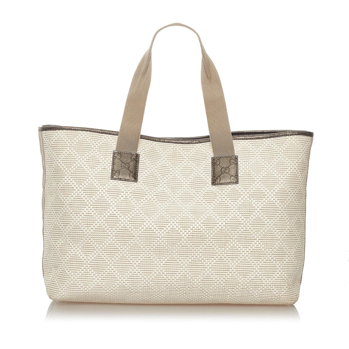 Gucci Diamante Raffia Tote